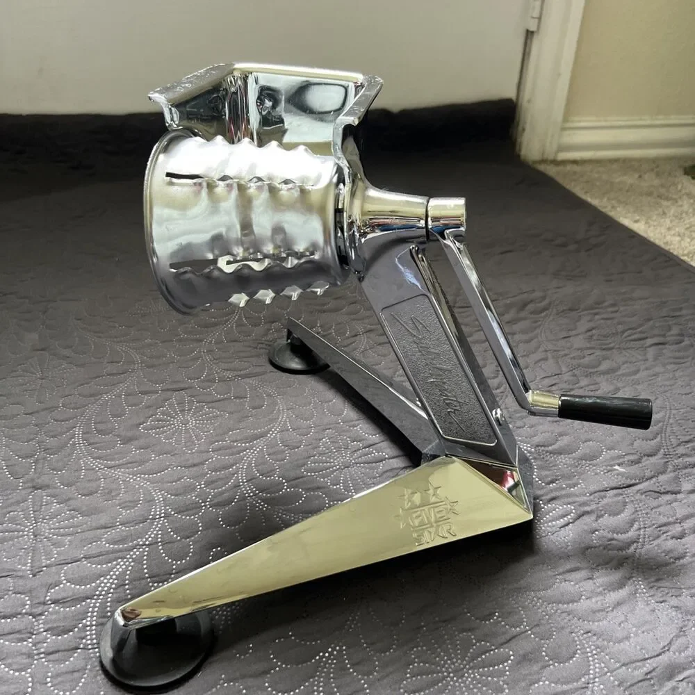 Vintage SALADMASTER Five Star Food Processor Slicer w/5 Cutting Cones Food Prep